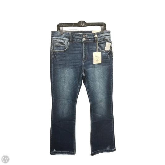 Jeans Boot Cut By Kancan In Blue Denim, Size: 14