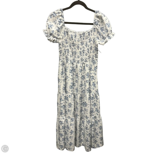Dress Casual Maxi By Shein In Blue & White, Size: L