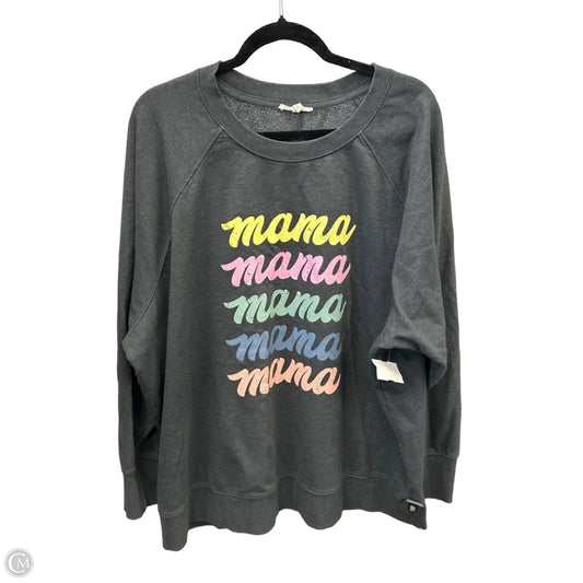 Sweatshirt Crewneck By Maurices In Grey, Size: 3x