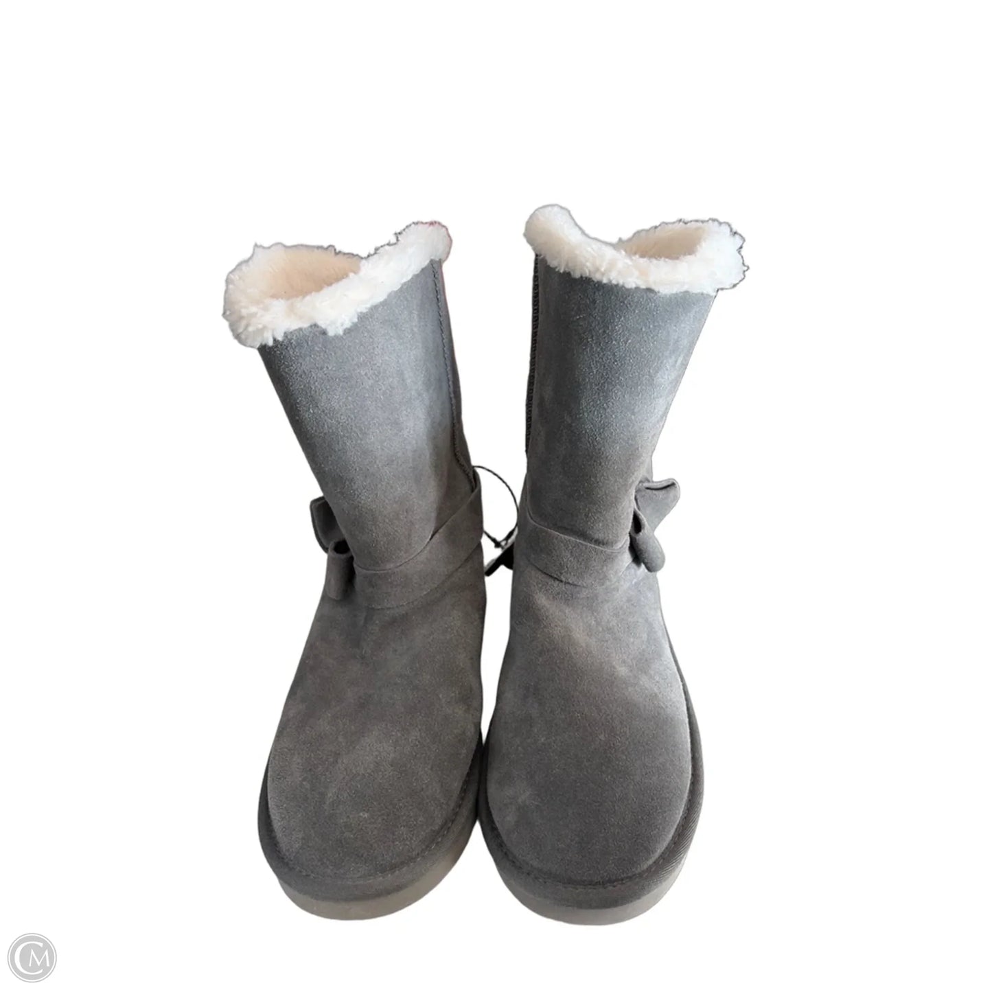 Boots Ankle Heels By Koolaburra By Ugg In Grey, Size: 9