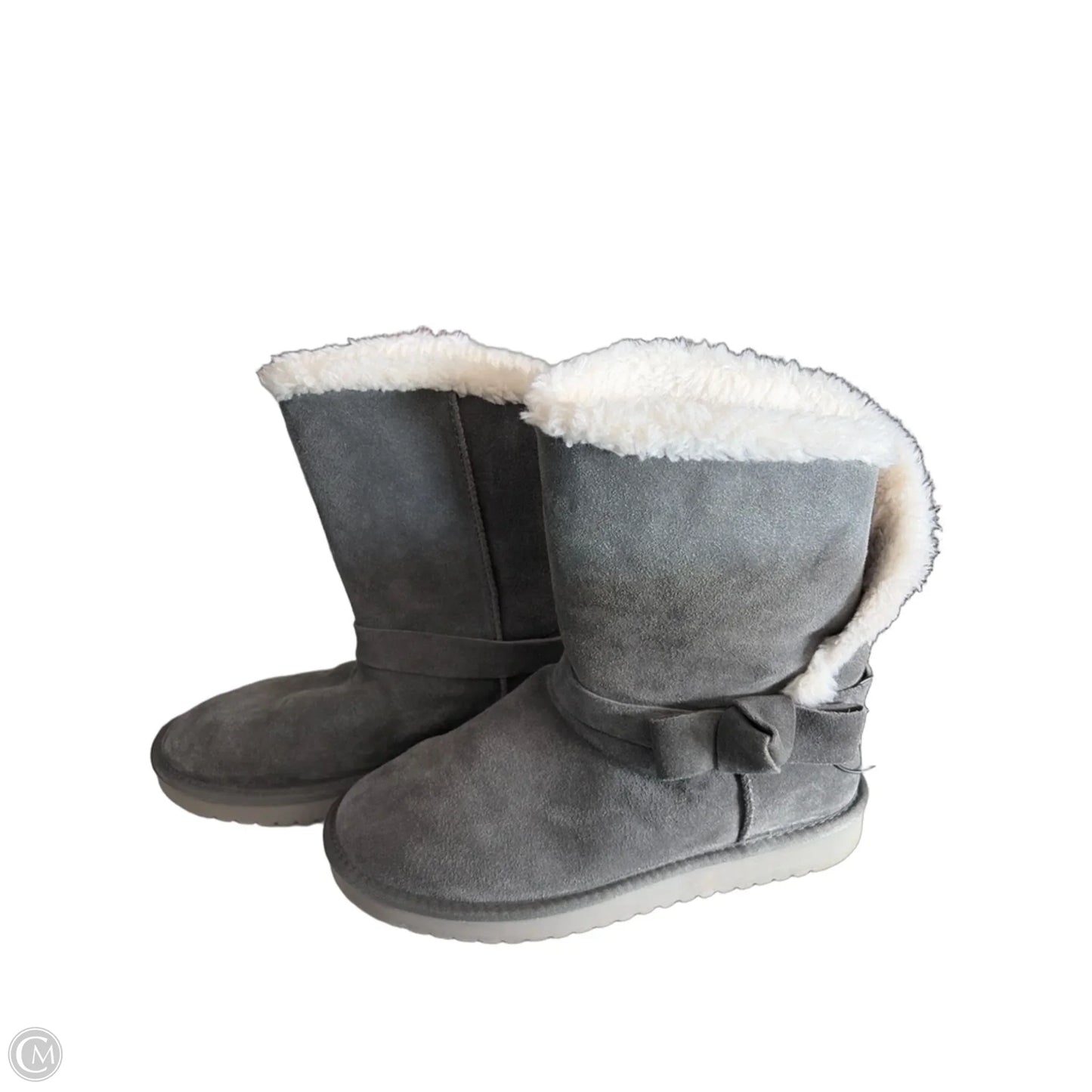 Boots Ankle Heels By Koolaburra By Ugg In Grey, Size: 9
