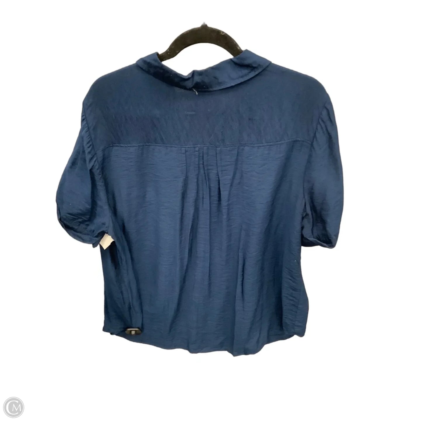 Top Short Sleeve By Roz And Ali In Navy, Size: 2x