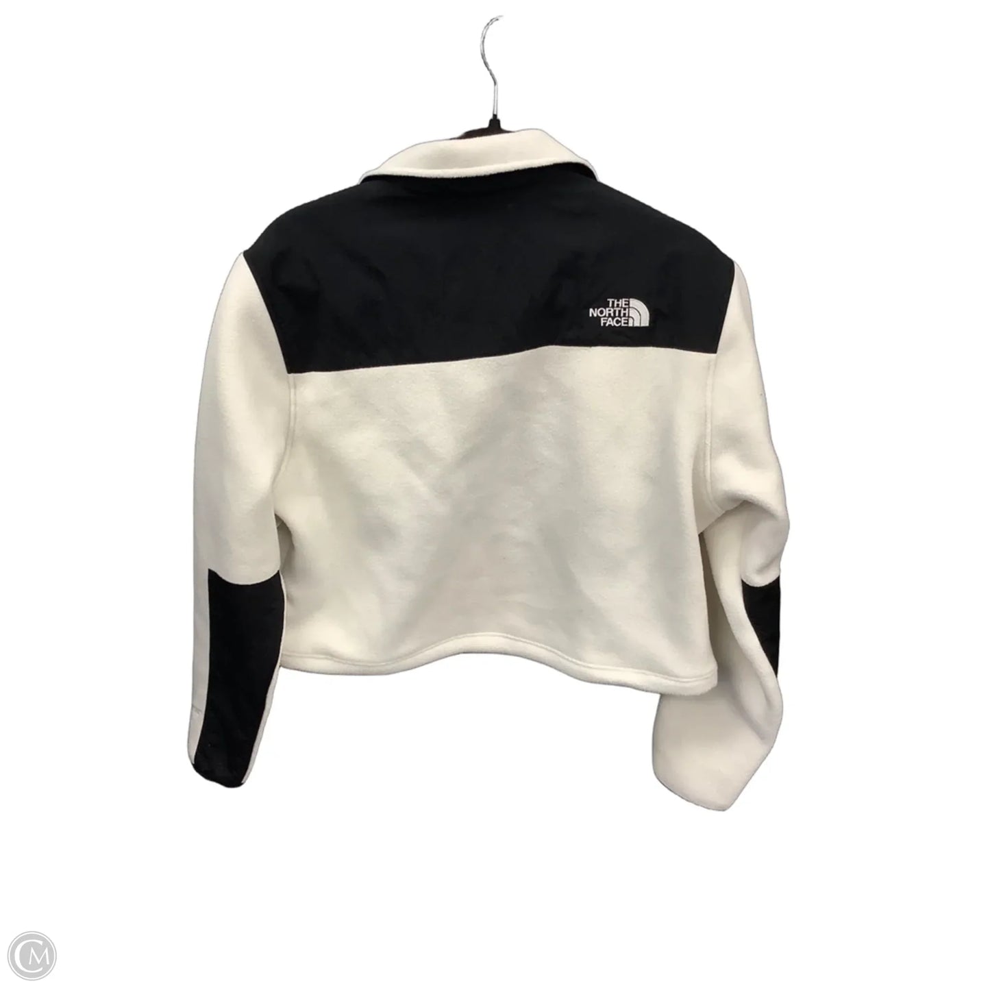 Athletic Top Long Sleeve Crewneck By The North Face In Black & White, Size: Xl