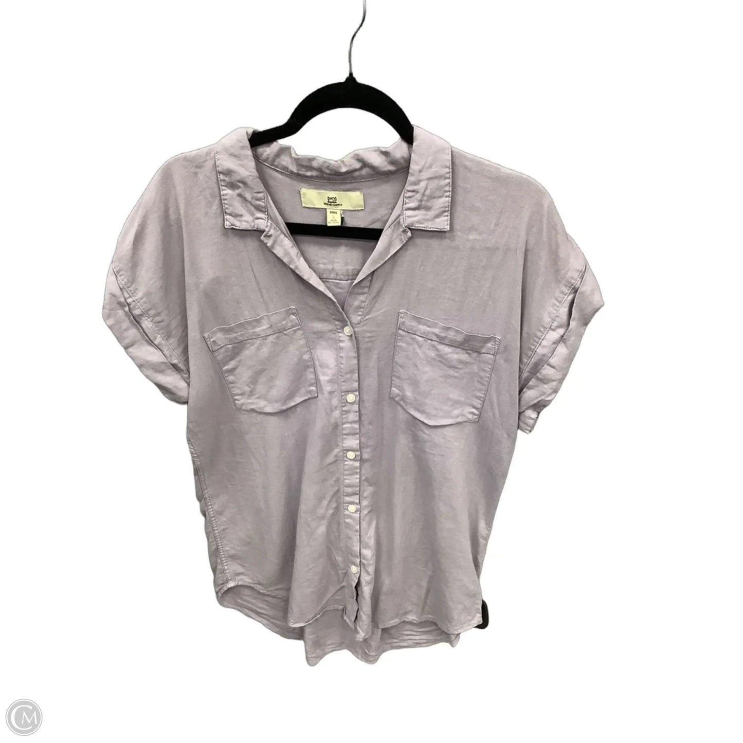 Tunic Short Sleeve By Thread And Supply In Purple, Size: S