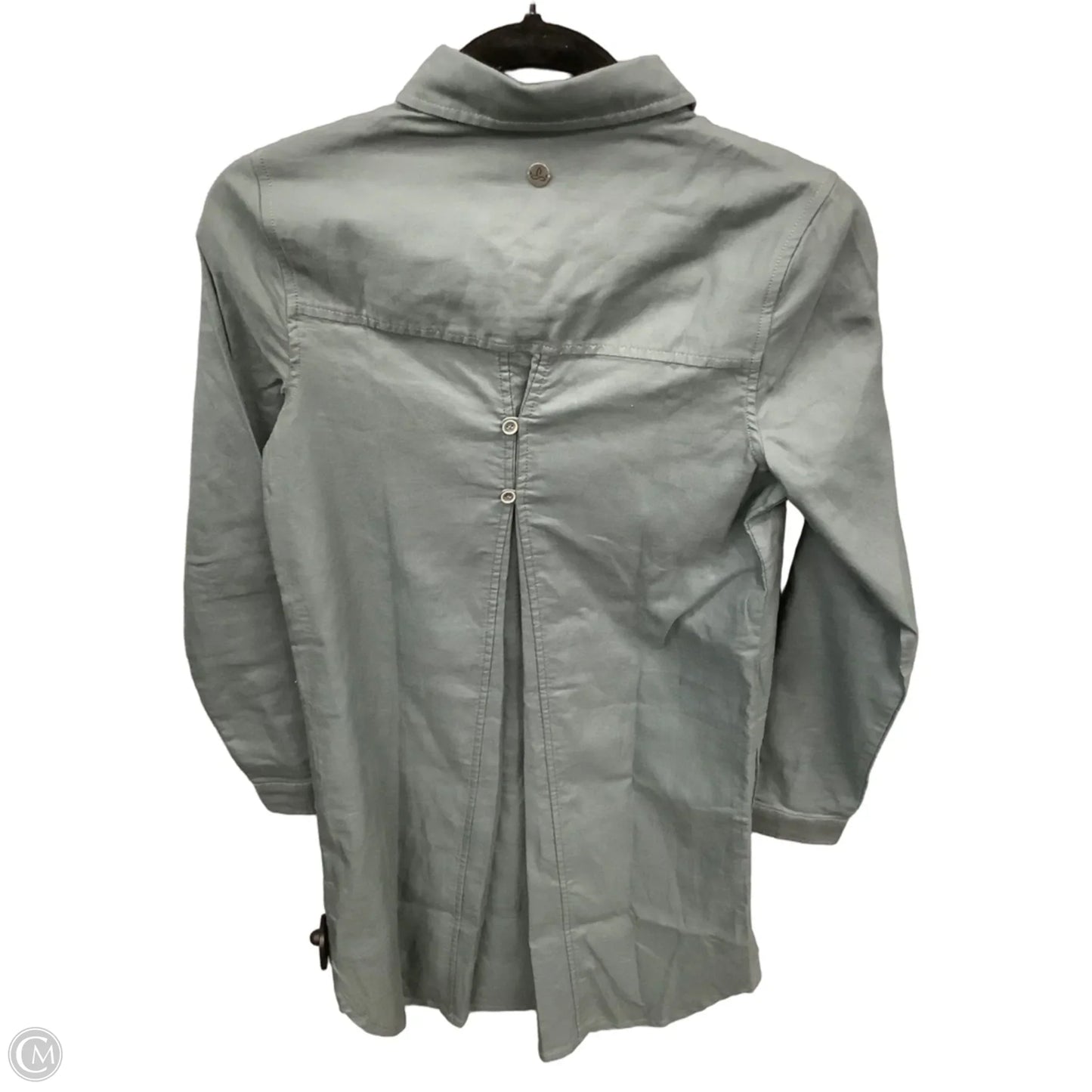 Dress Casual Midi By Prana In Grey Denim, Size: Xs