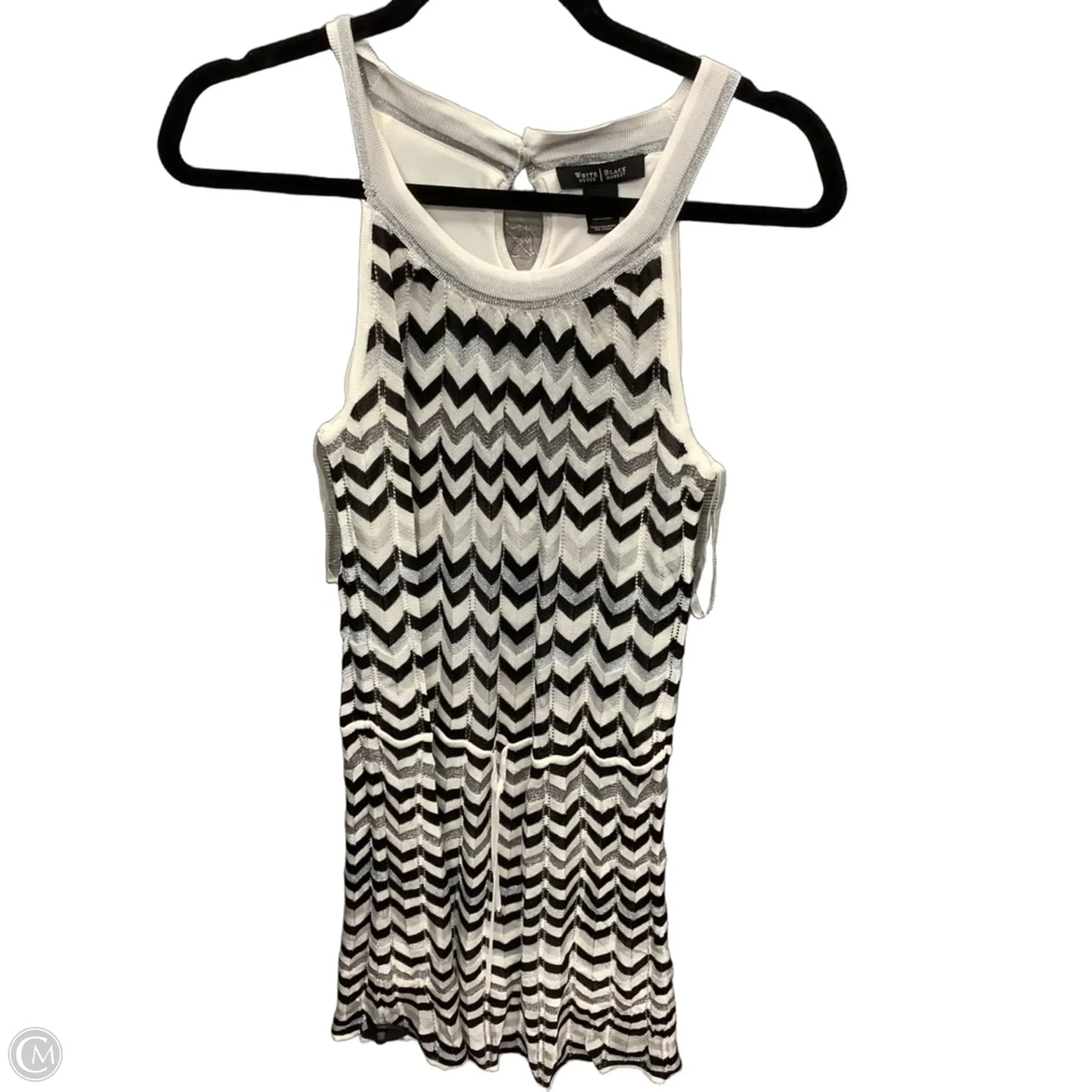 Dress Casual Midi By White House Black Market In Black & White, Size: S