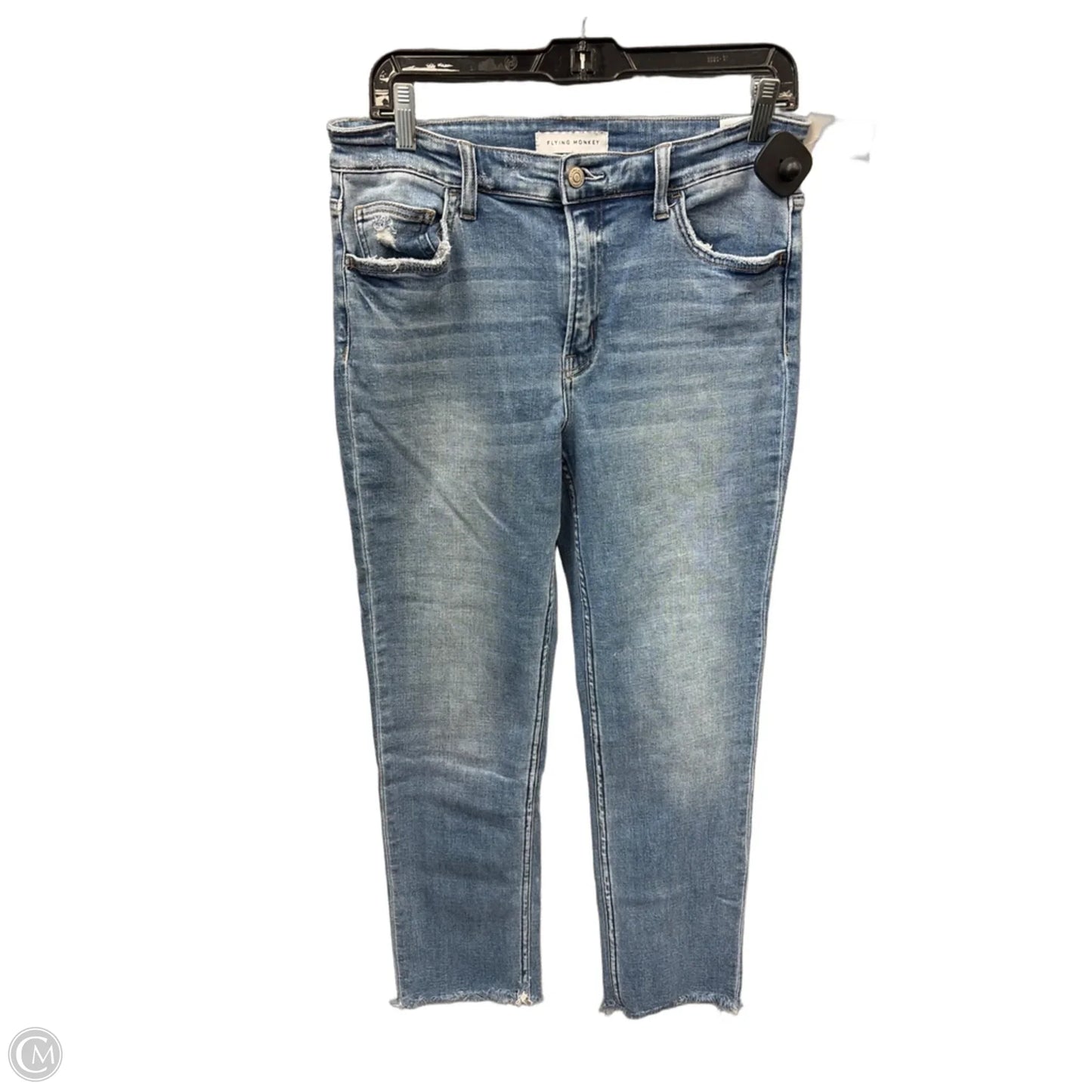 Jeans Straight By Flying Monkey In Blue Denim, Size: 10