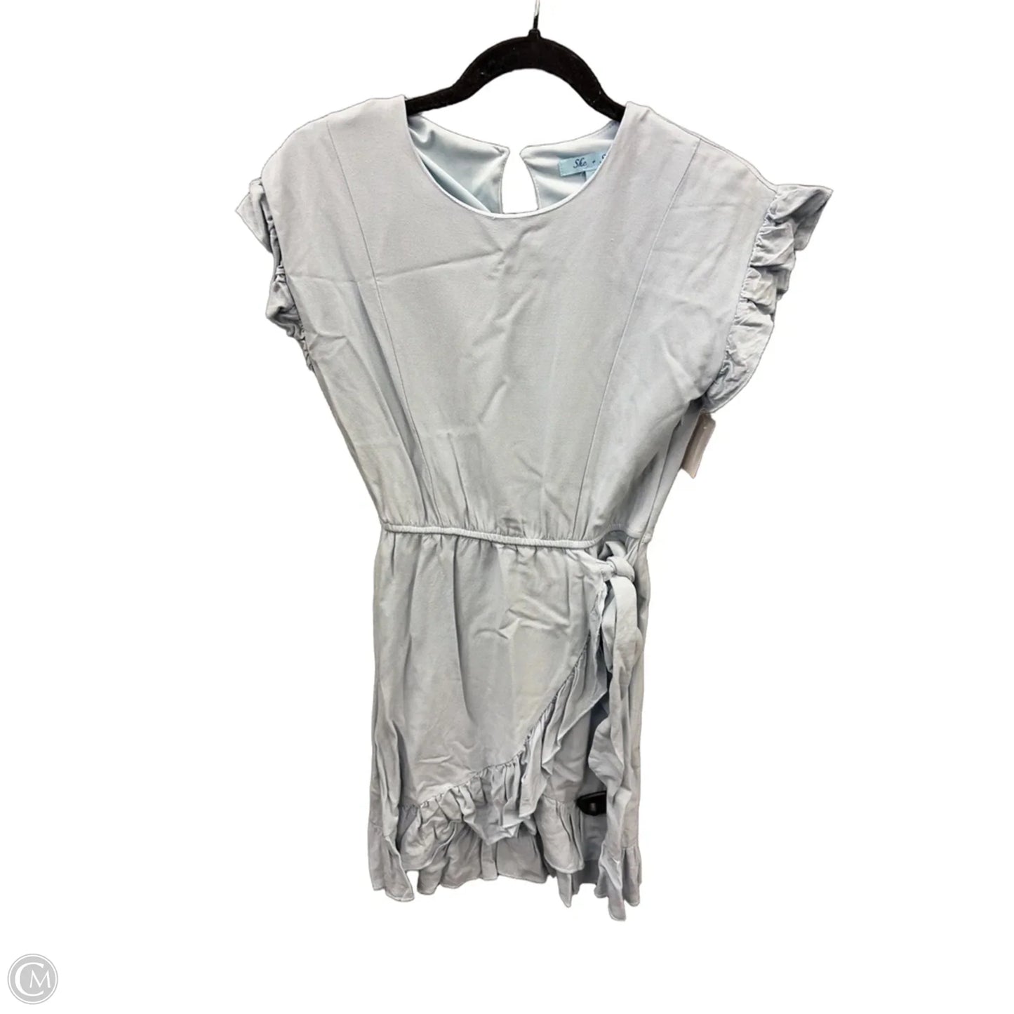 Dress Casual Short By She + Sky In Blue, Size: S