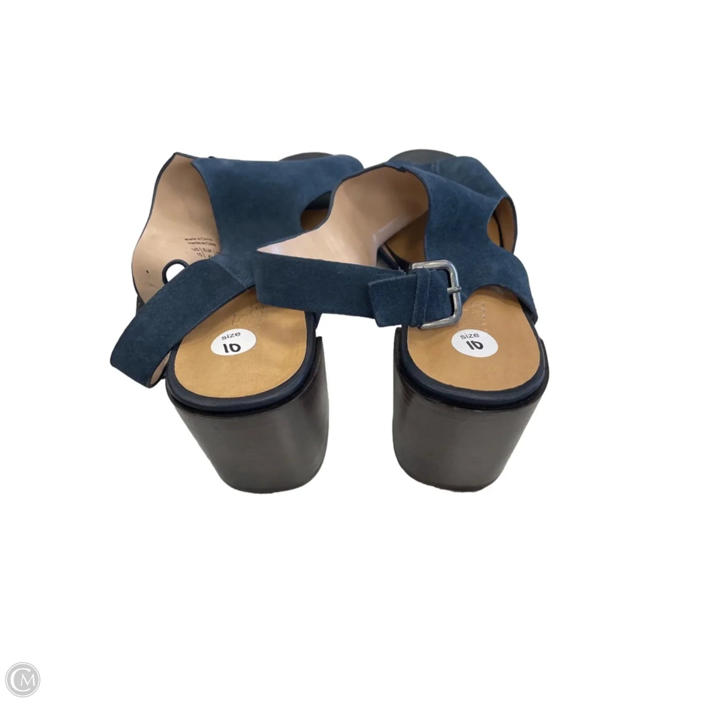 Sandals Heels Block By Market & Spruce In Blue, Size: 10