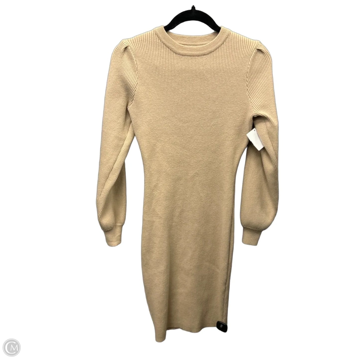 Dress Sweater By Clothes Mentor In Tan, Size: M