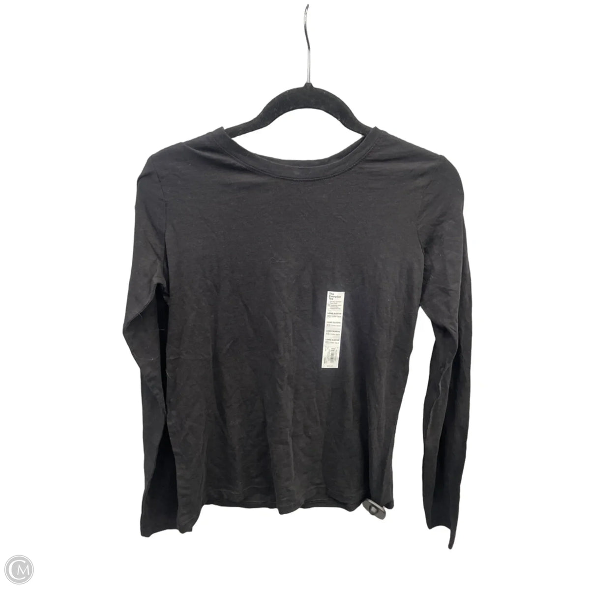 Top Long Sleeve Basic By Sonoma In Black, Size: Xs
