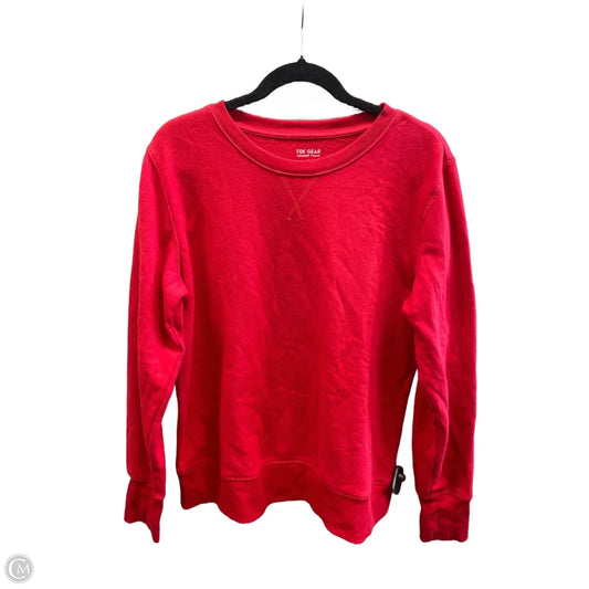 Sweatshirt Crewneck By Tek Gear In Red, Size: L