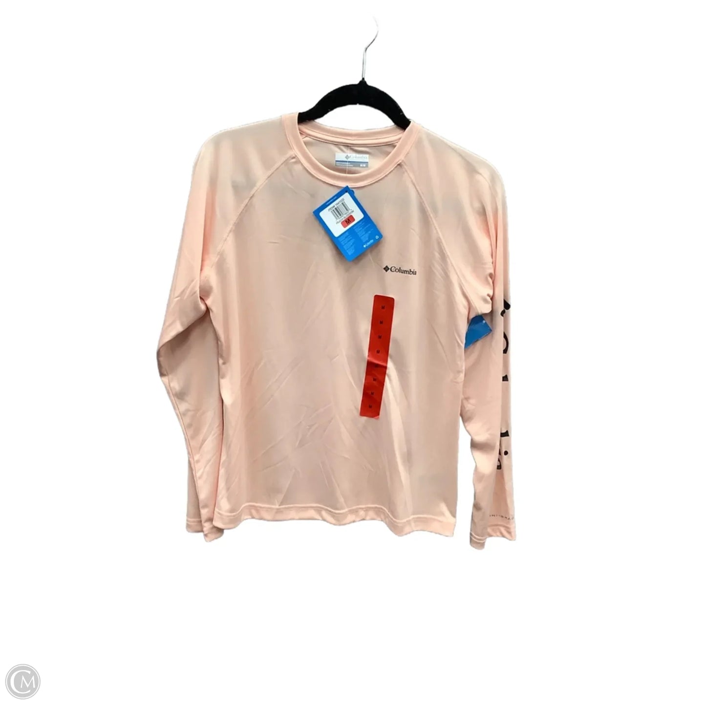 Athletic Top Long Sleeve Crewneck By Columbia In Orange, Size: M