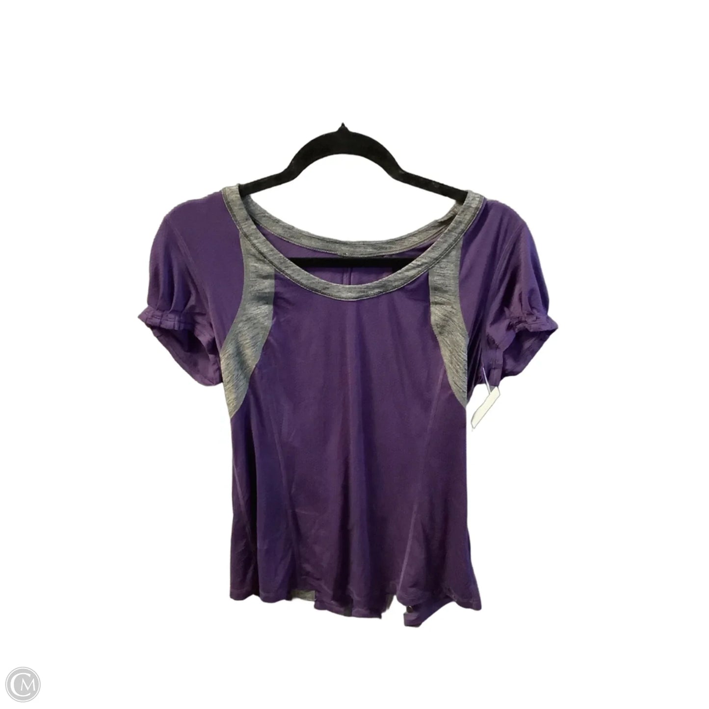 Athletic Top Short Sleeve By Lululemon In Purple, Size: M