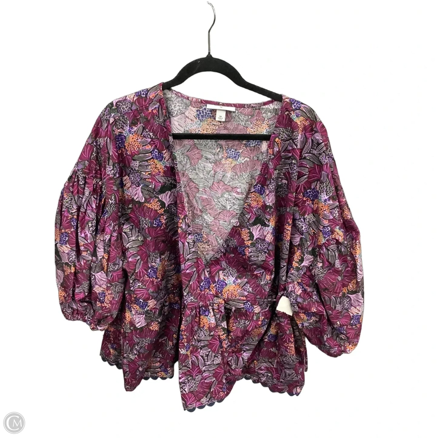 Top Short Sleeve By Clothes Mentor In Purple, Size: 3x