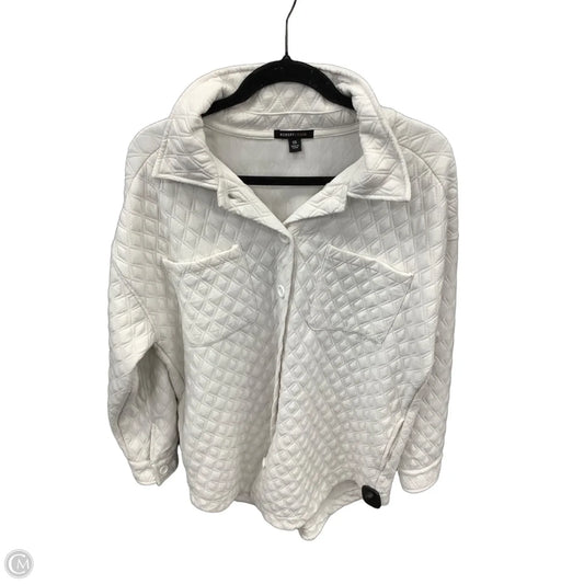 Jacket Puffer & Quilted By Robert Louis In White, Size: 1x
