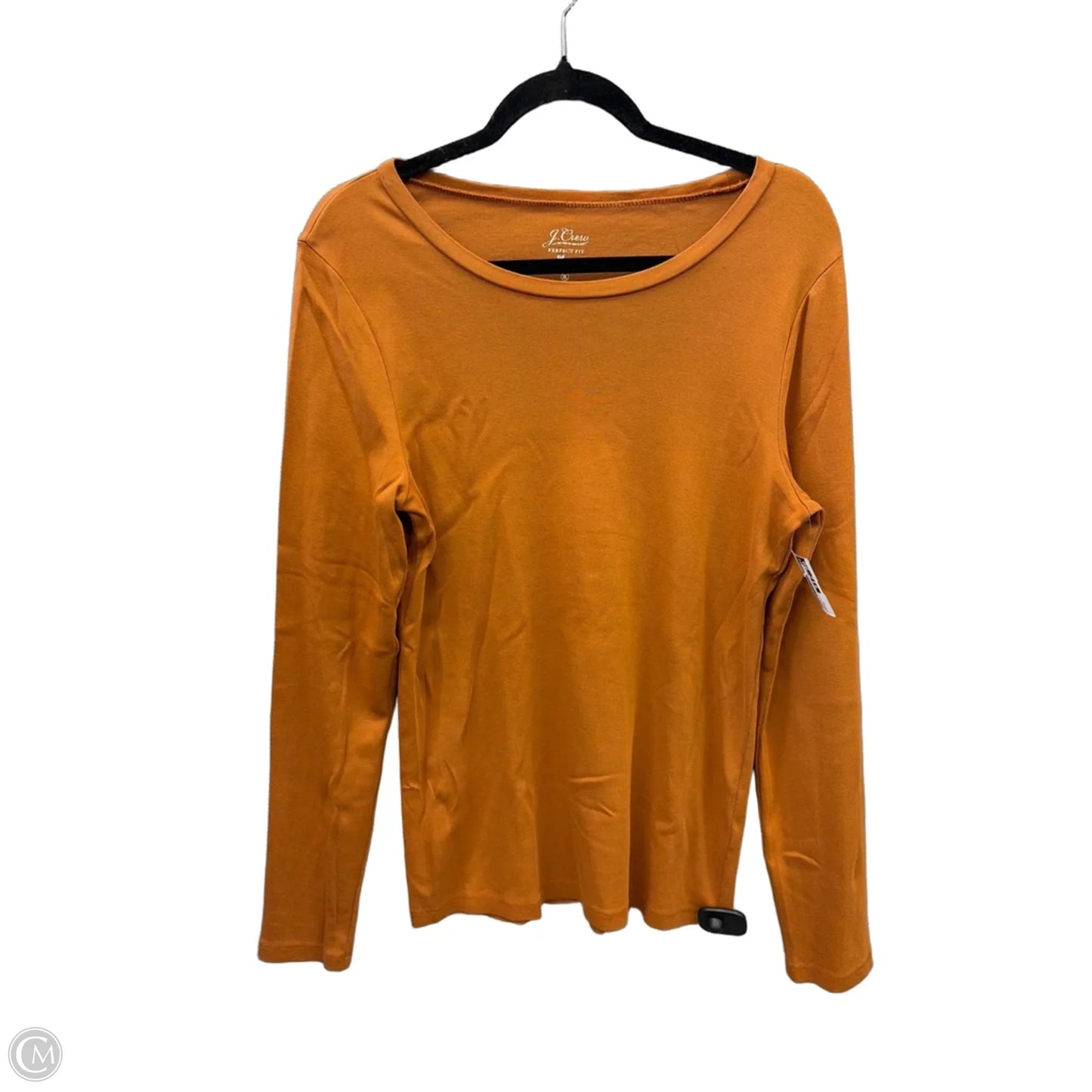 Top Long Sleeve Basic By J. Crew In Orange, Size: Xl