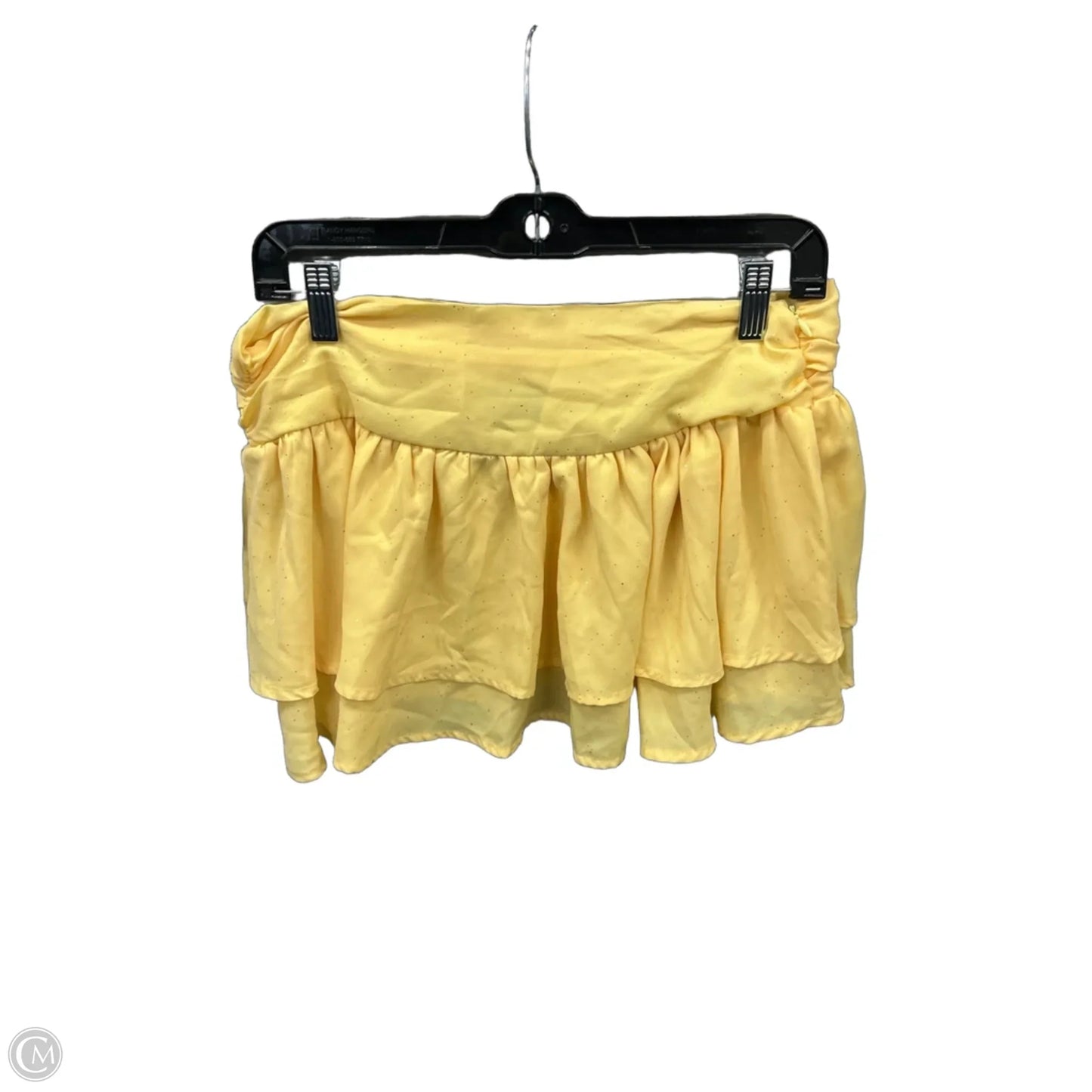 Skirt Mini & Short By Clothes Mentor In Yellow, Size: 4