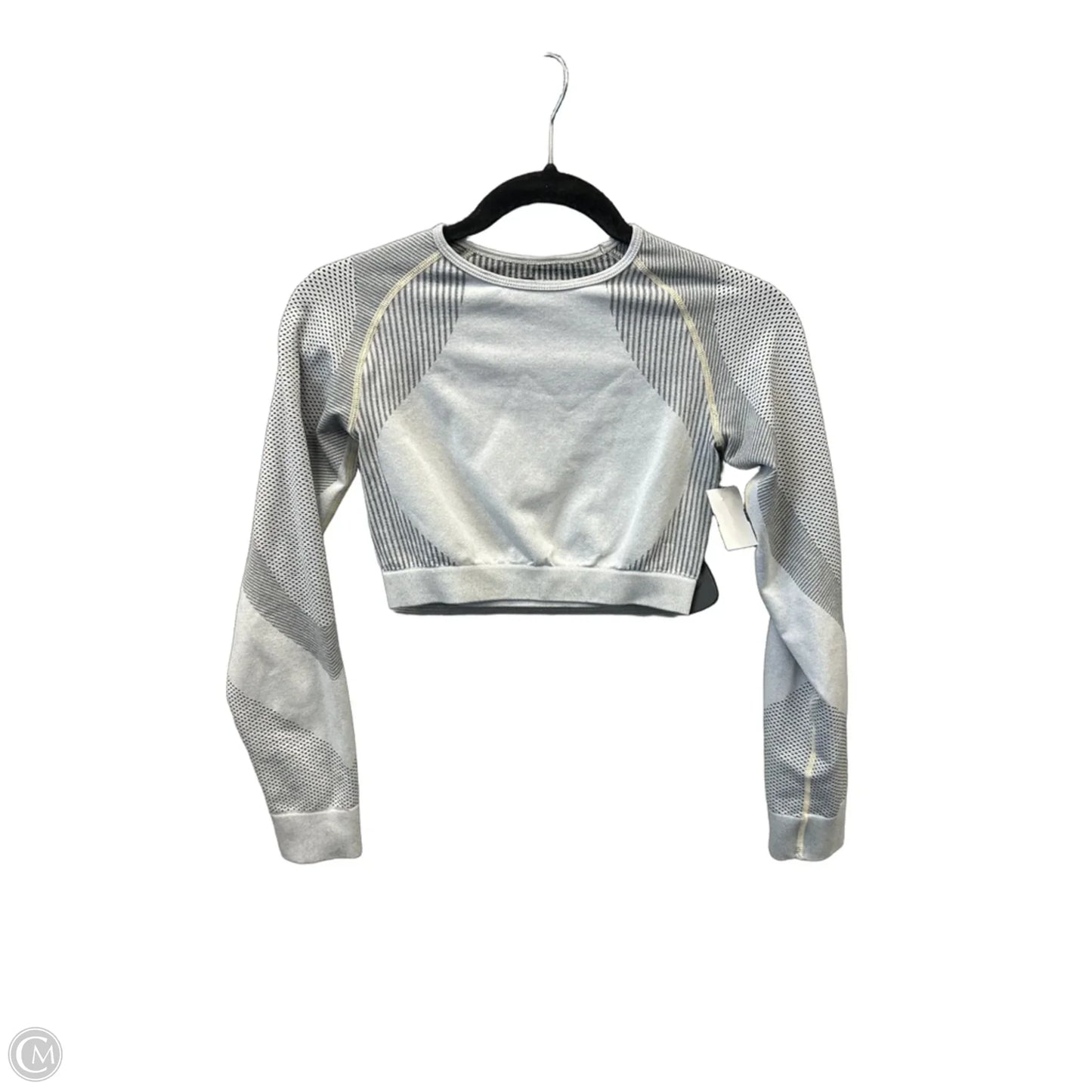 Athletic Top Long Sleeve Crewneck By Clothes Mentor In Grey, Size: S