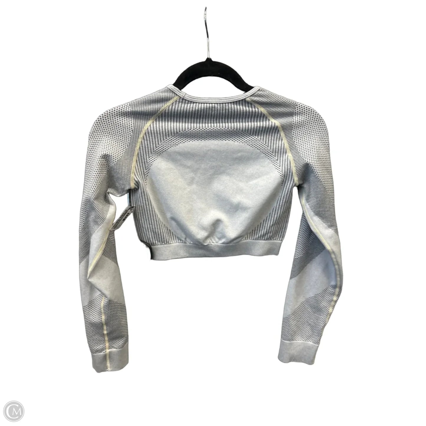 Athletic Top Long Sleeve Crewneck By Clothes Mentor In Grey, Size: S