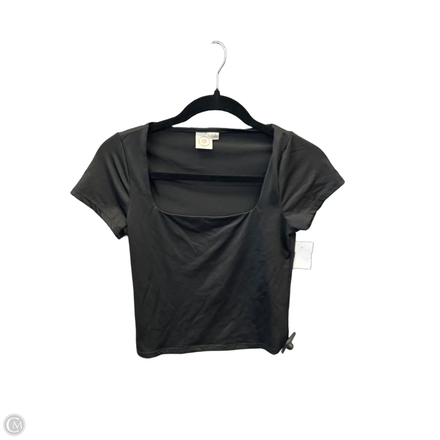 Top Short Sleeve Basic By Live In The Moment In Black, Size: S