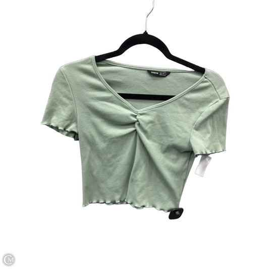 Top Short Sleeve By Shein In Green, Size: S