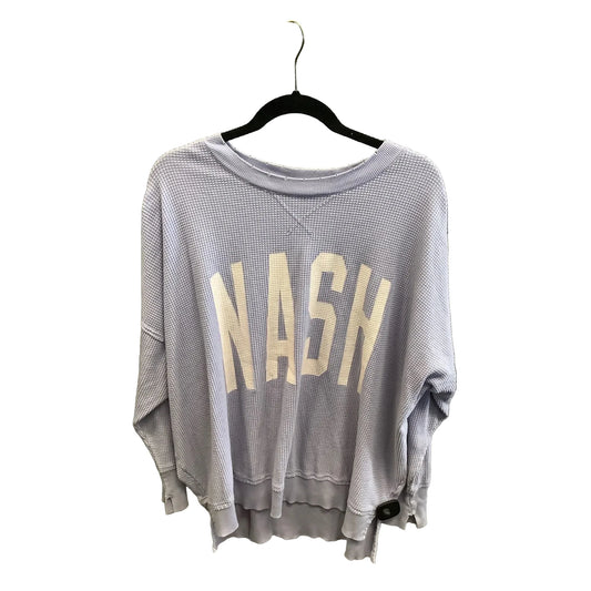 Sweatshirt Crewneck By Clothes Mentor In Purple, Size: Xl
