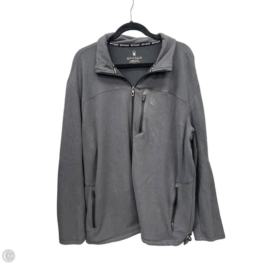 Jacket Fleece By Spyder In Grey, Size: Xxl