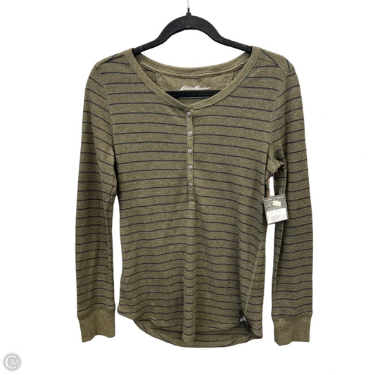 Top Long Sleeve By Eddie Bauer In Green, Size: M