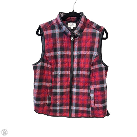 Vest Puffer & Quilted By Croft And Barrow In Red, Size: L
