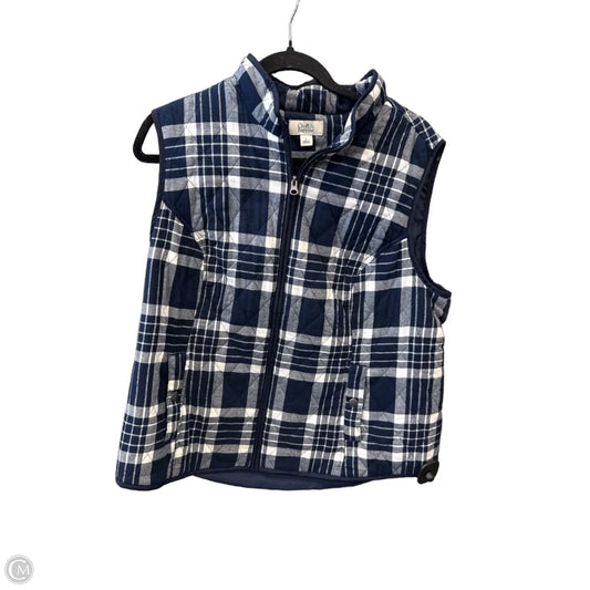 Vest Puffer & Quilted By Croft And Barrow In Blue, Size: L