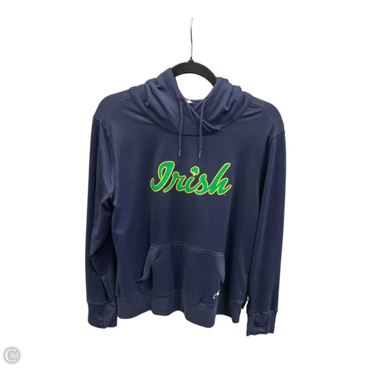 Athletic Sweatshirt Hoodie By Under Armour In Navy, Size: Xl