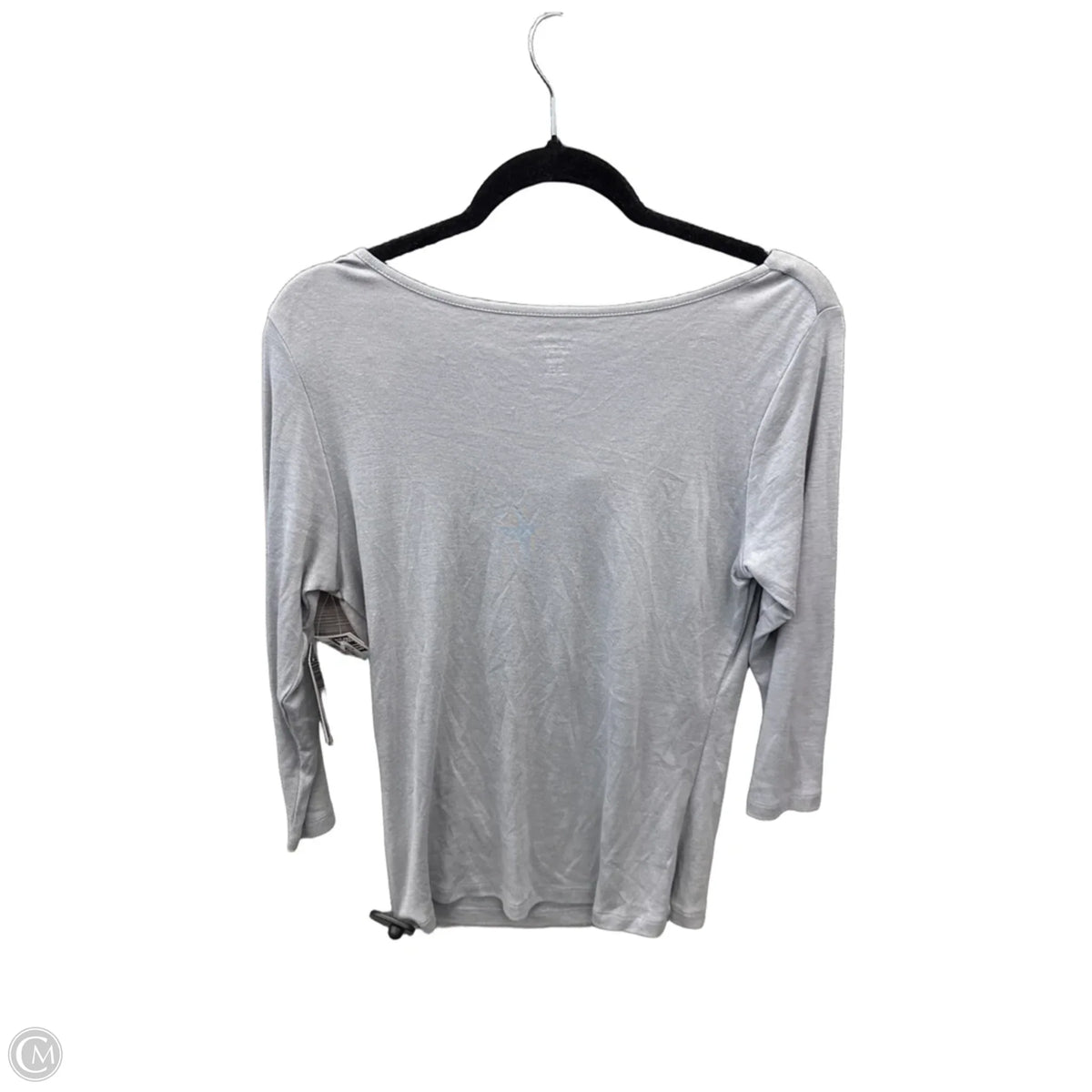 Top 3/4 Sleeve Basic By Premise Studio In Grey, Size: M