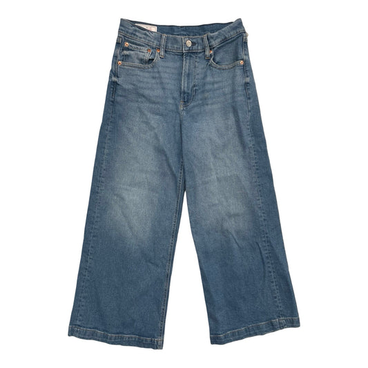 Jeans Wide Leg By Gap In Blue Denim, Size:2
