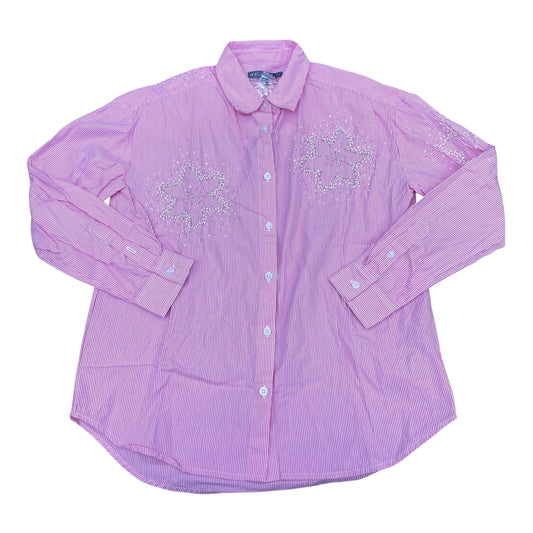 Top Ls By Elliott Lauren In Pink & White, Size:S