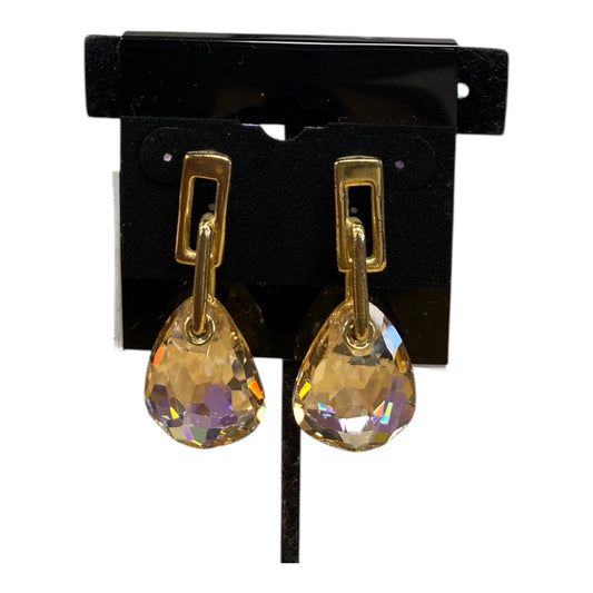 Earrings Designer By Swarovski In Gold