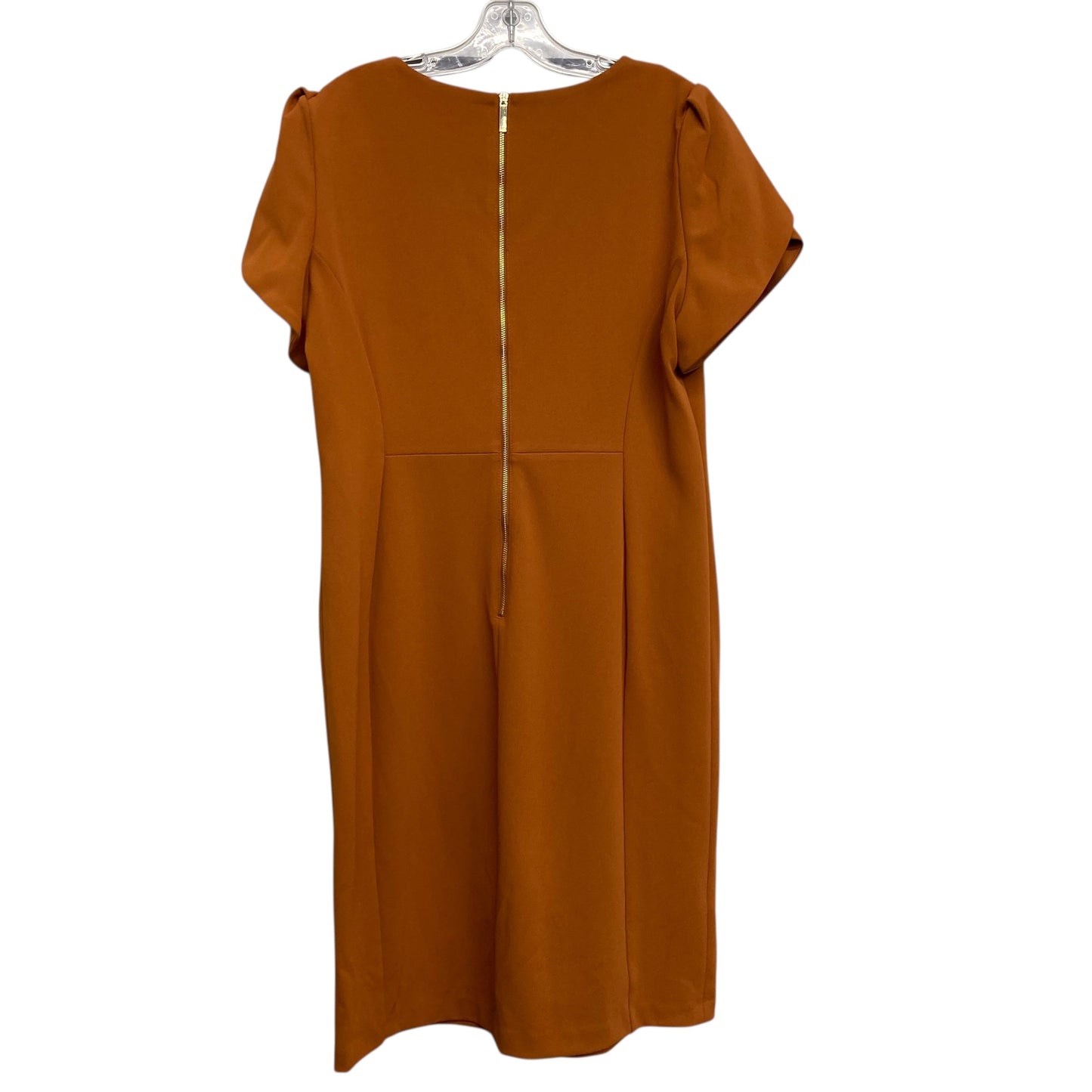 Dress Work By Calvin Klein In Orange, Size:Xl