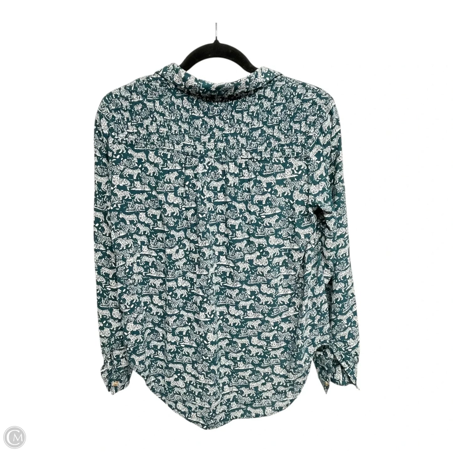 Top Long Sleeve By Maeve In Zebra Print, Size: S