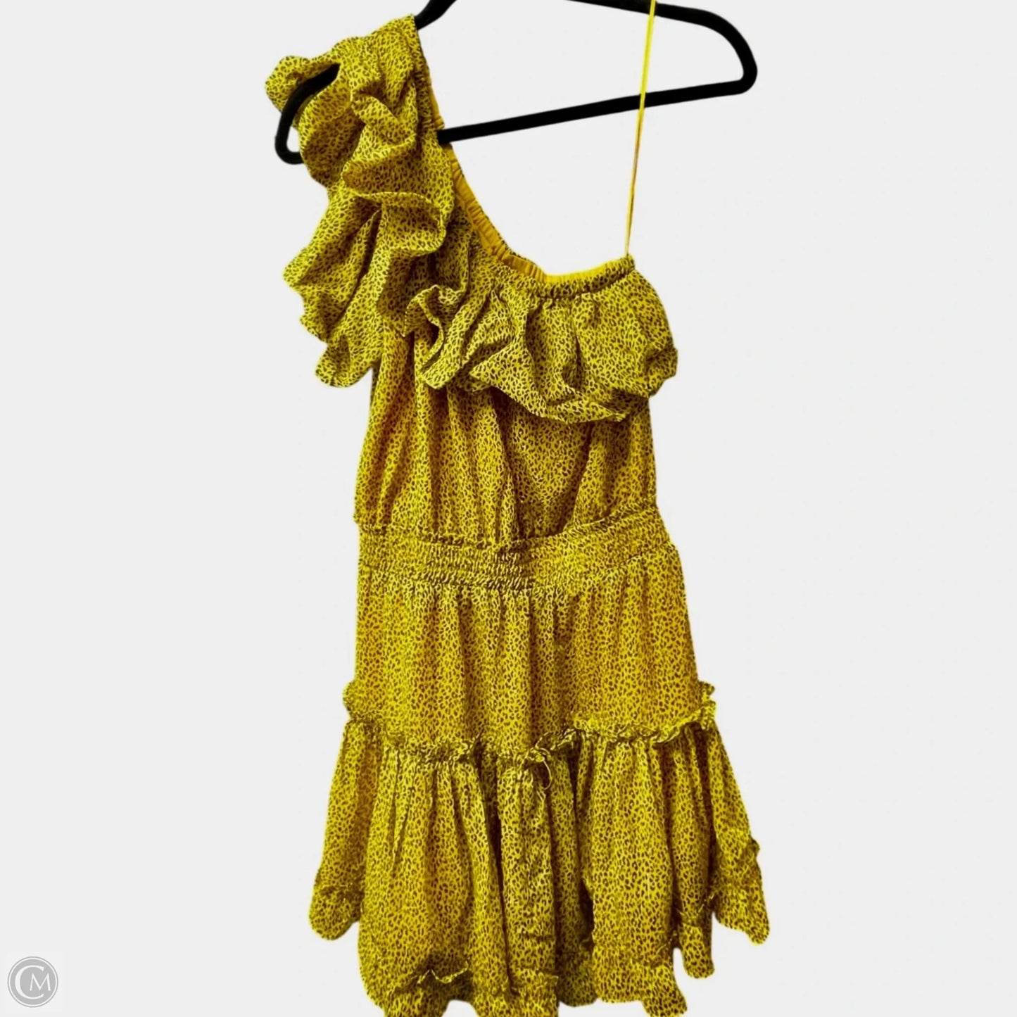 Dress Casual Short By Buddy Love In Black & Yellow, Size: M