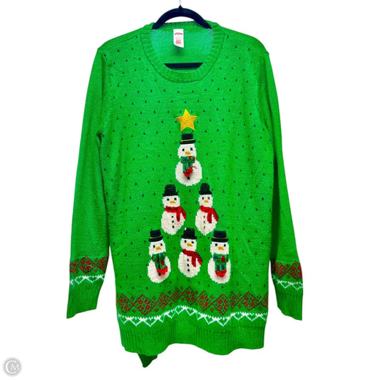 Sweater By Holiday Time In Green, Size: 2x