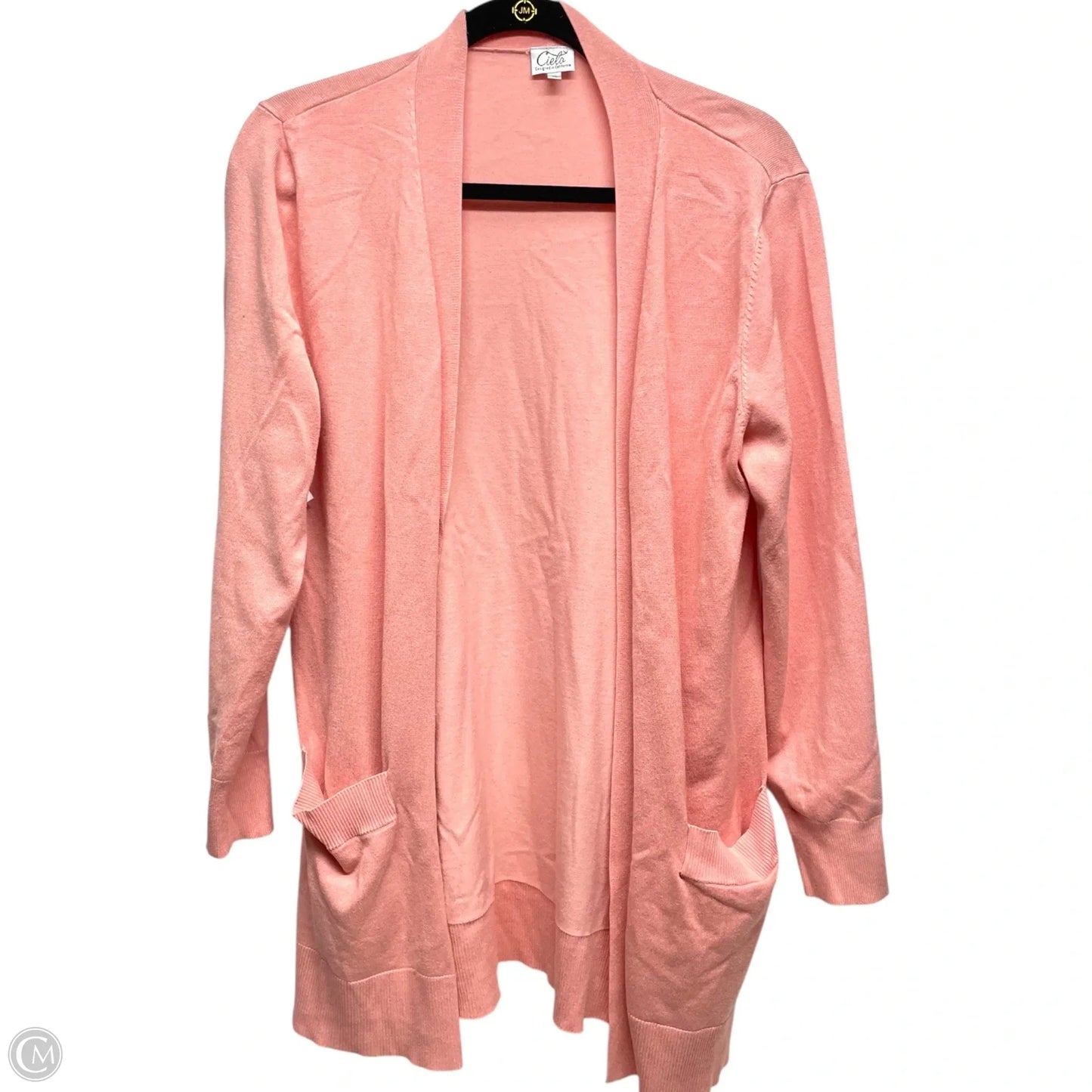Sweater Cardigan By CIELO In Peach, Size: Xl