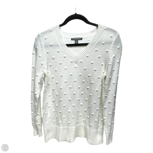 Sweater By Cable And Gauge In White, Size: S