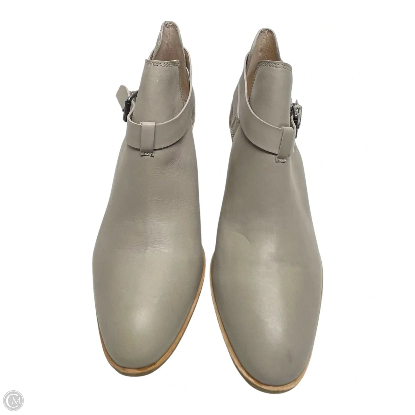 Boots Ankle Heels By Bass In Taupe, Size: 9.5