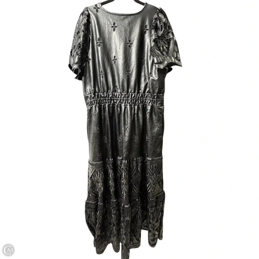 Dress Casual Midi By Anthropologie In Black, Size: 1x