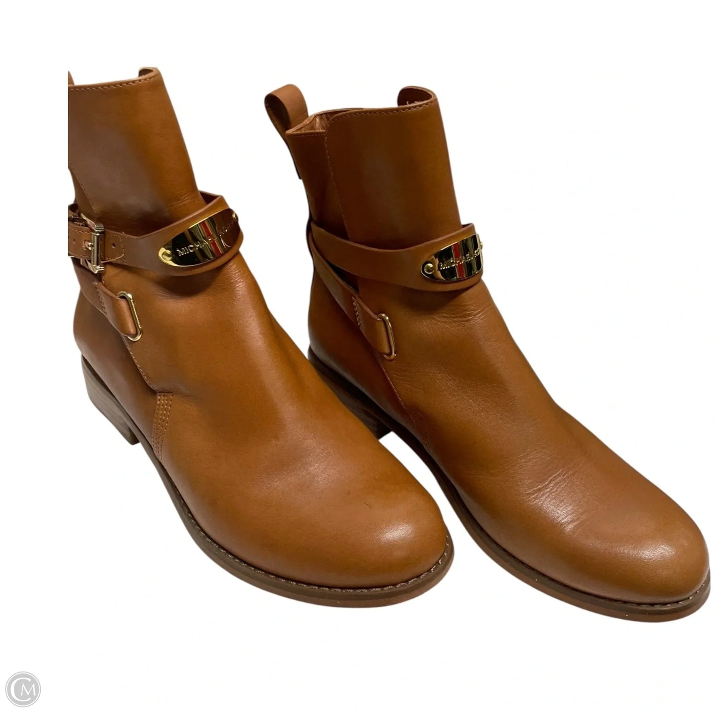 Boots Ankle Heels By Michael By Michael Kors In Brown, Size: 5.5