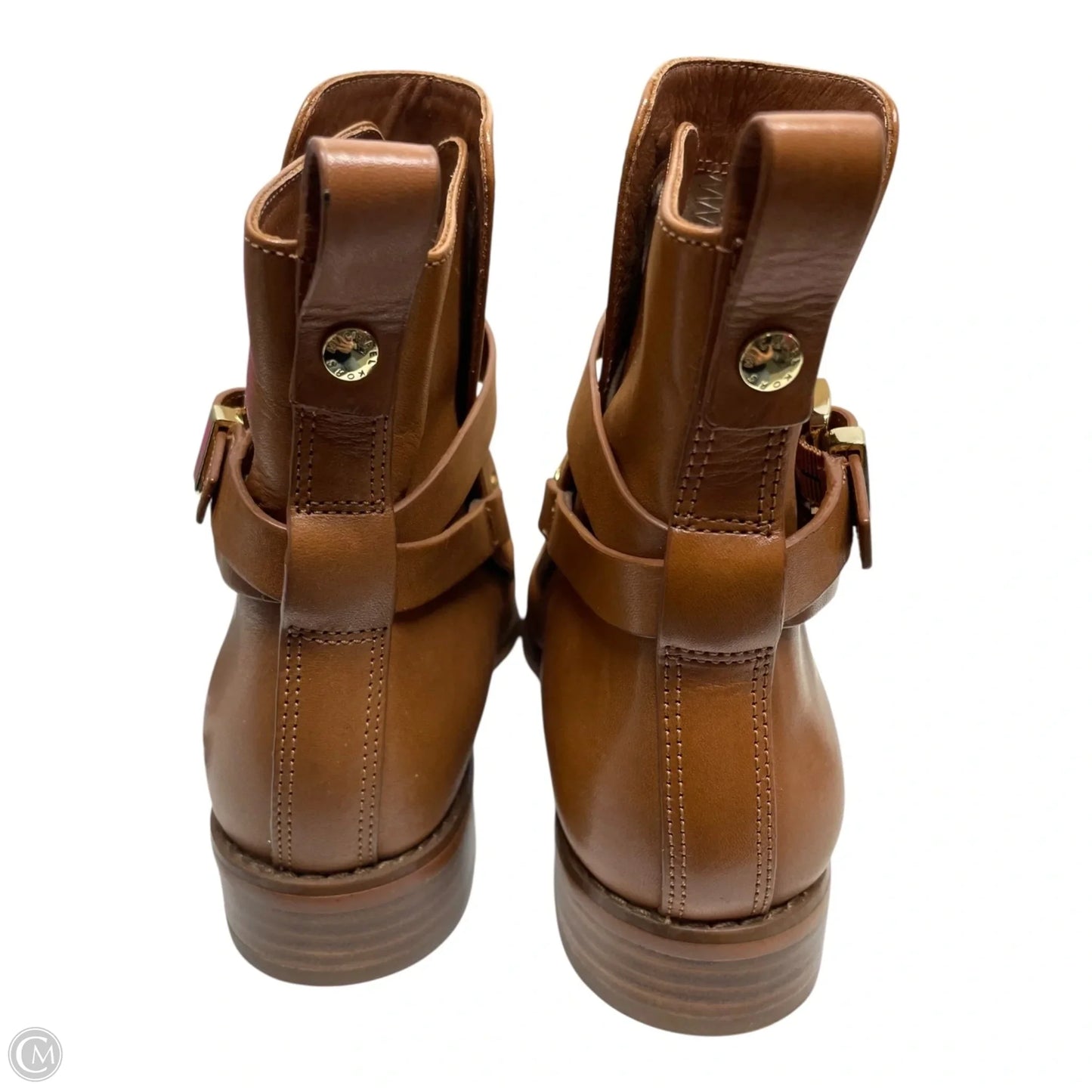 Boots Ankle Heels By Michael By Michael Kors In Brown, Size: 5.5