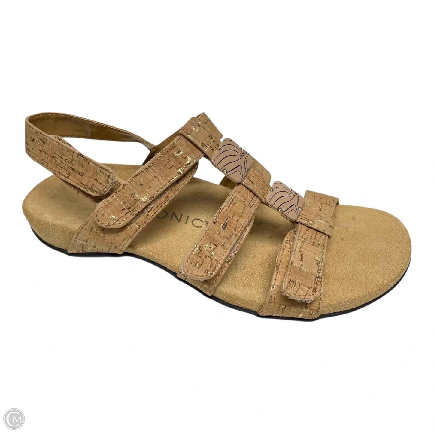 Sandals Flats By Vionic In Tan, Size: 8.5