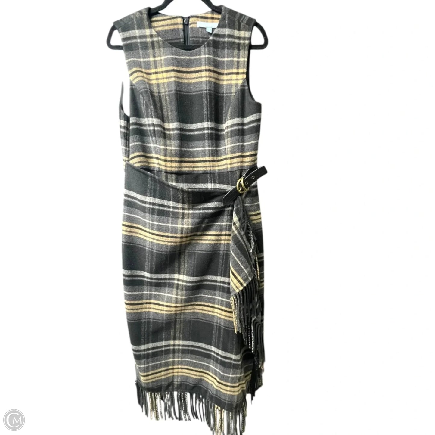 Dress Work By Antonio Melani In Plaid Pattern, Size: 10