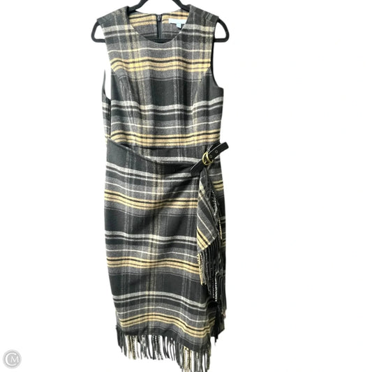 Dress Work By Antonio Melani In Plaid Pattern, Size: 10