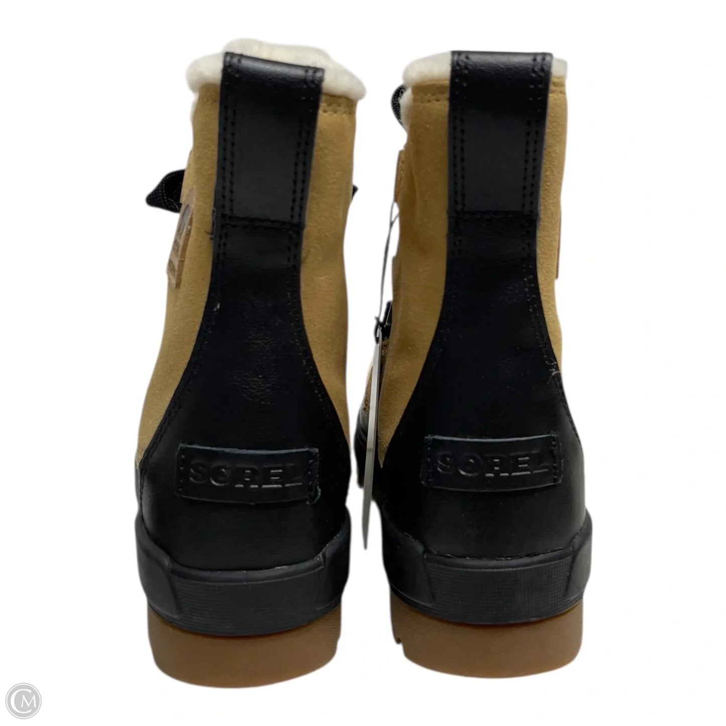 Boots Rain By Sorel In Black & Tan, Size: 7